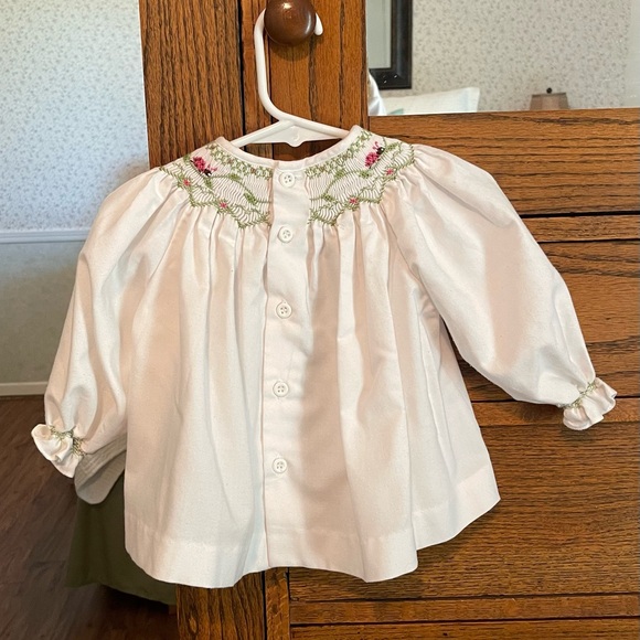 Smocked Ladybug 6 Month Top & Pants - Picture 4 of 5